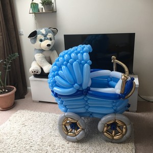 balloon buggy pram milk