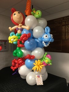 balloon mermaid display