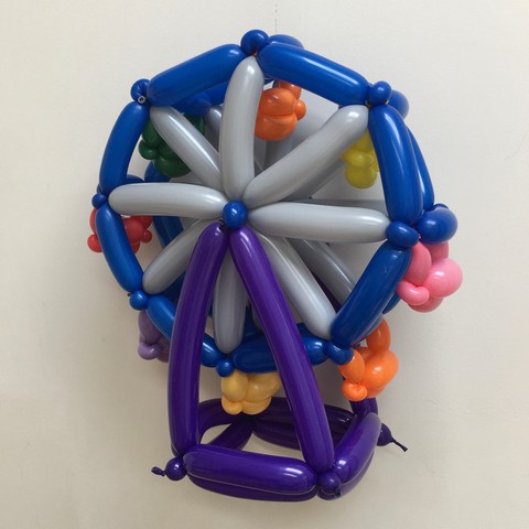 balloon model roller coaster