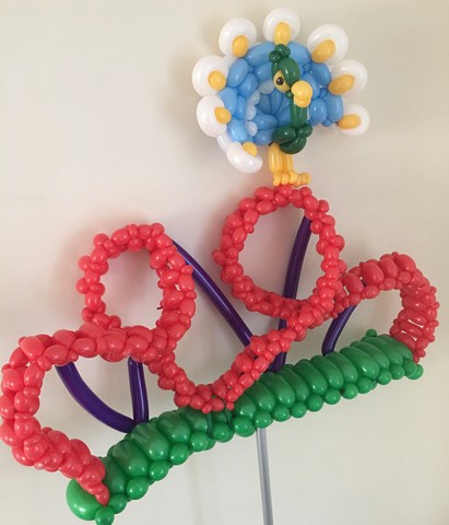 balloon model roller coaster