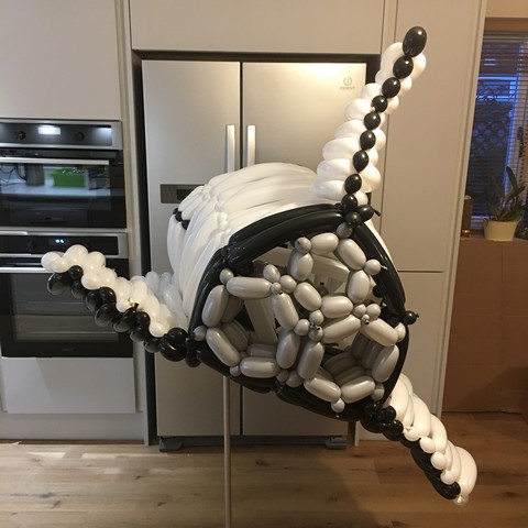 balloon model space shuttle