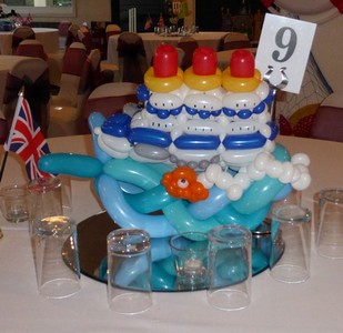 balloon model boat