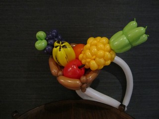 balloon model fruit basket