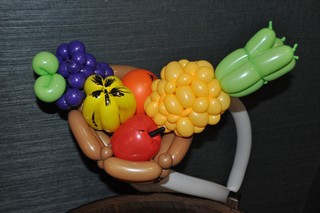 balloon model fruit basket