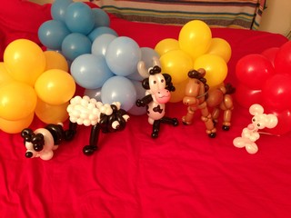 balloon model farm animals