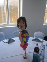 balloon model superheroe table centrepiece