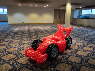 balloon f1 car