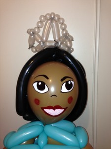 balloon princess face