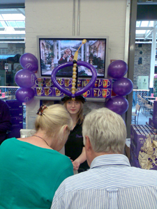 balloon purple hat
