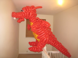 balloon red dragon
