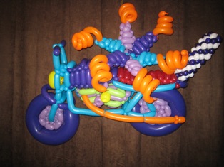 balloon motorbike