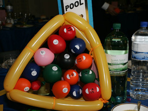 balloon snooker balls