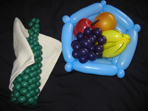 balloon fruit basket