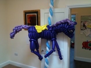 balloon fairground horse