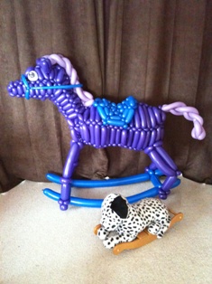 balloon rocking horse