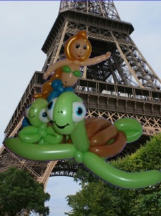 balloon turtle mermaid