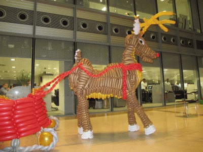 balloon model reindeer