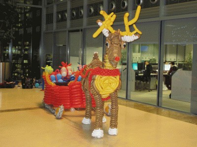 balloon model reindeer