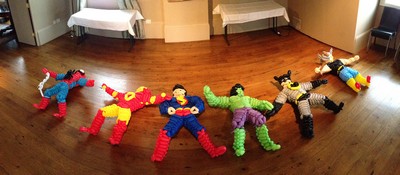 balloon model superheroes