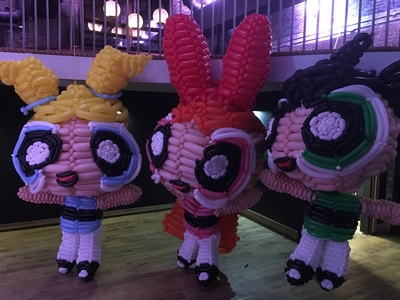 balloon powerpuff girls decoration