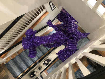balloon purple dragon