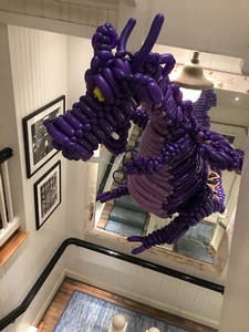 balloon purple dragon