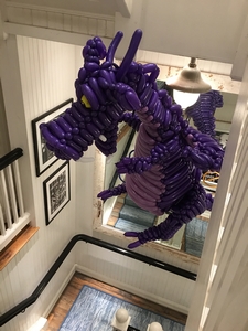 balloon purple dragon