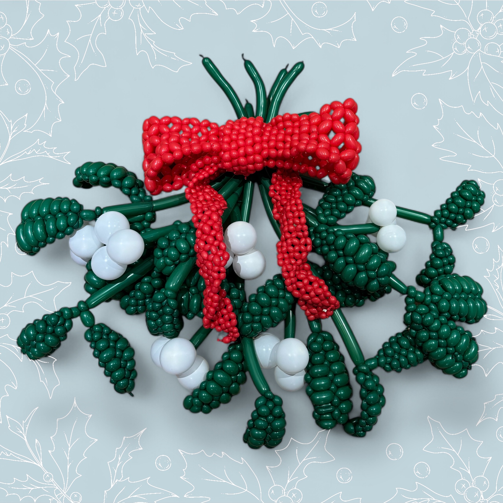 mistletoe balloon mode balloon art